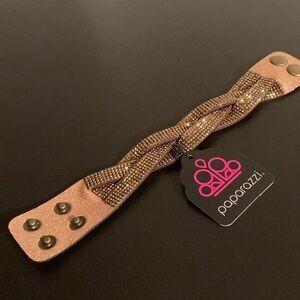 Paparazzi Tan and Brown Bracelet